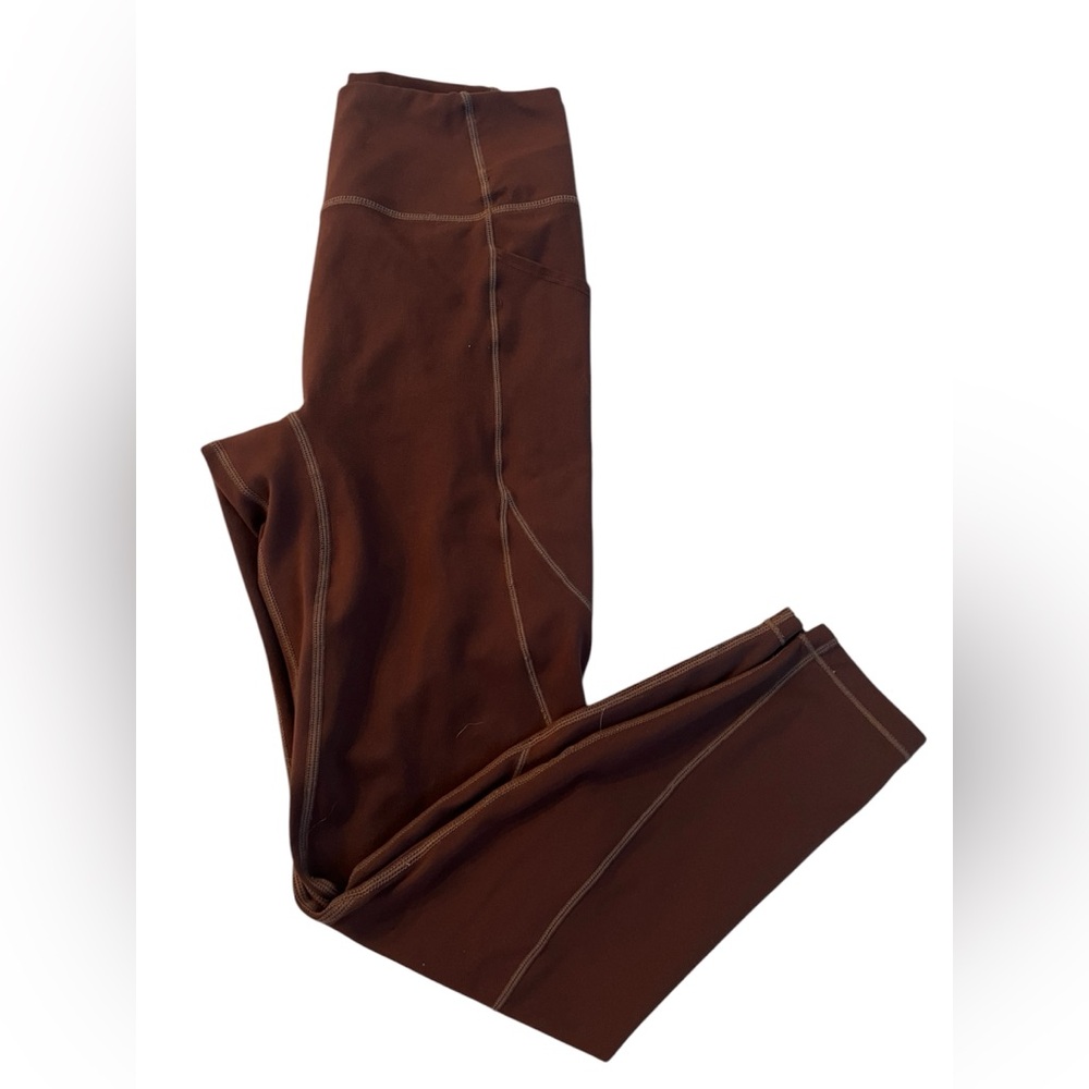 Le ORE Milk Chocolate Bandier Leggings With Pockets - Size Small